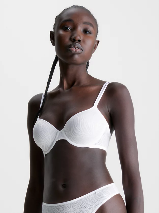 Sutiã camiseta Demi - Marquisette transparente
