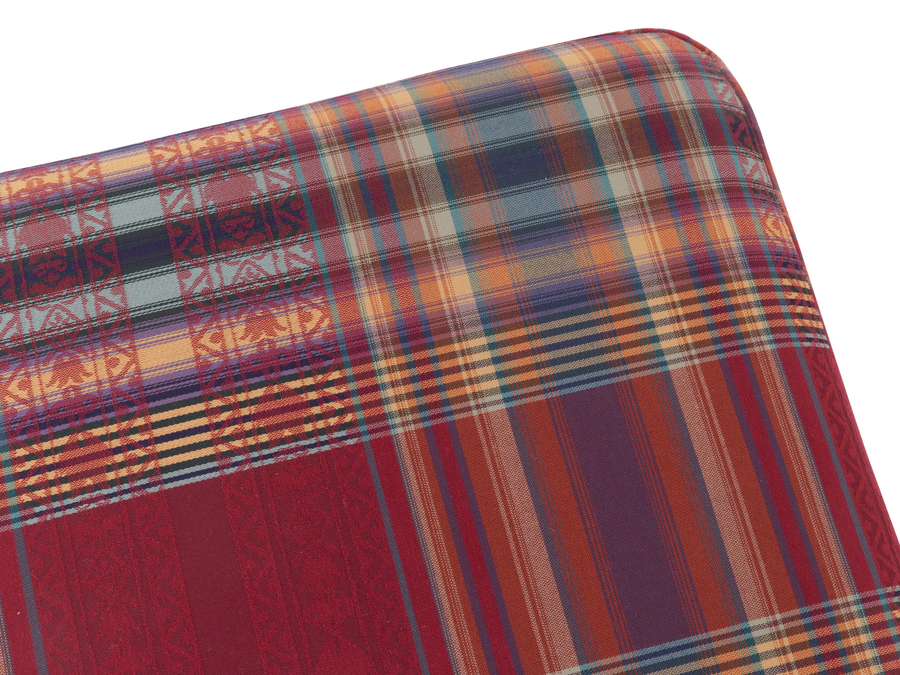 Hocker MONDO QUADRA 11 ROT KARIERT 42 CM