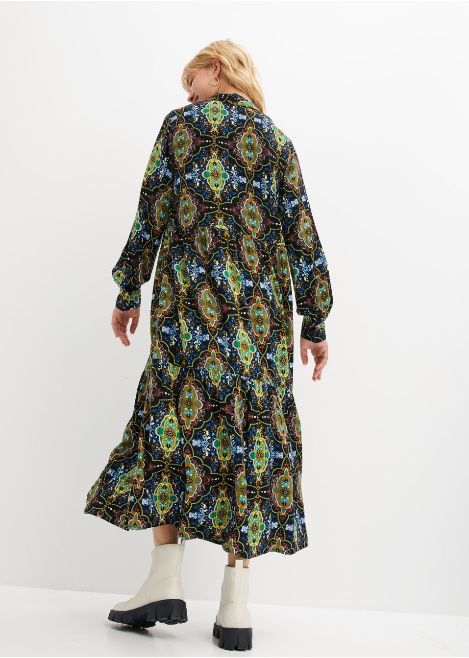 Robe midi à imprimé