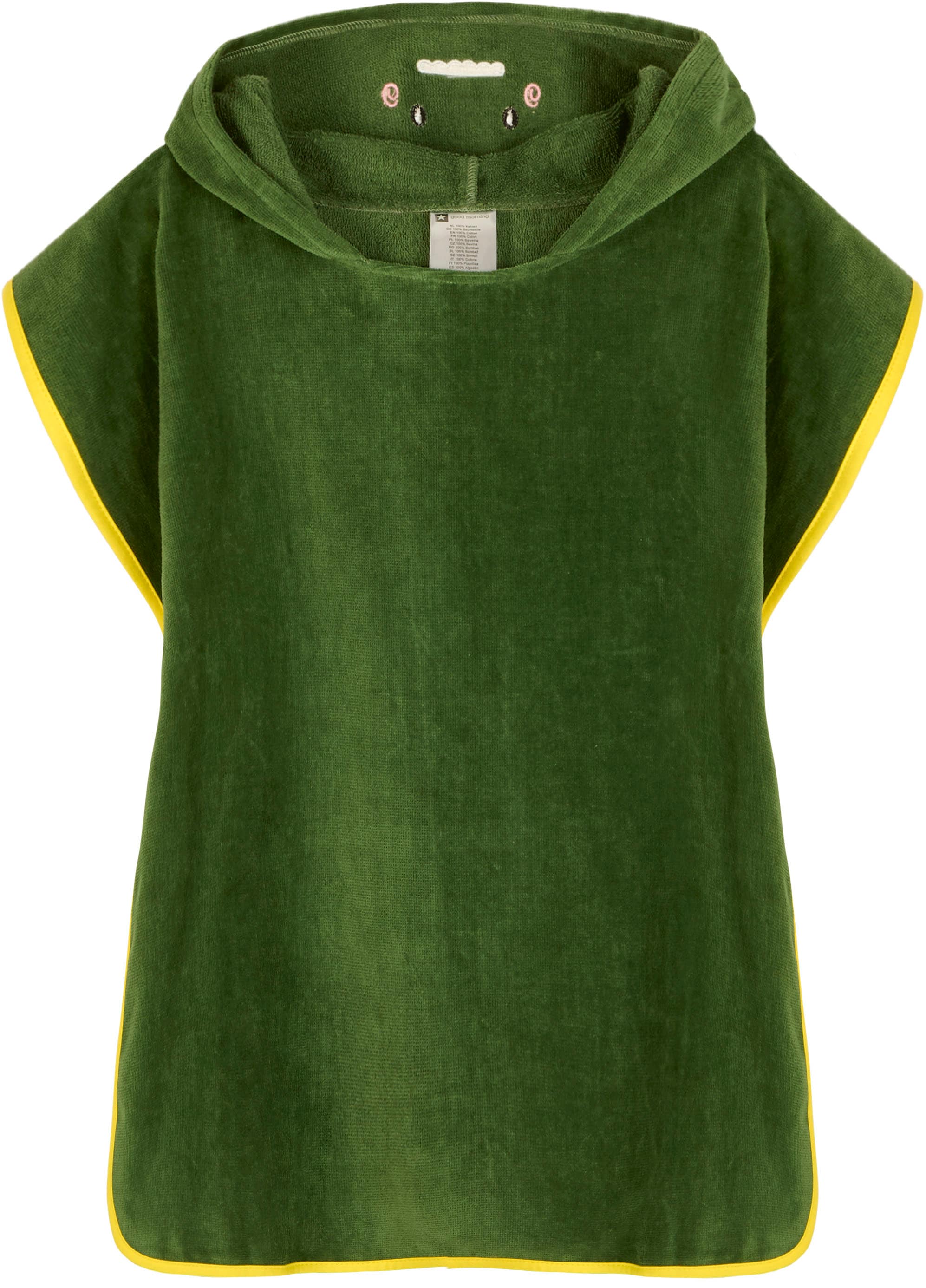 good morning Kapuzenhandtuch »Joep« kinder badeponcho, strandponcho, Kapuze, Baumwolle, Frotte, Knöpfe