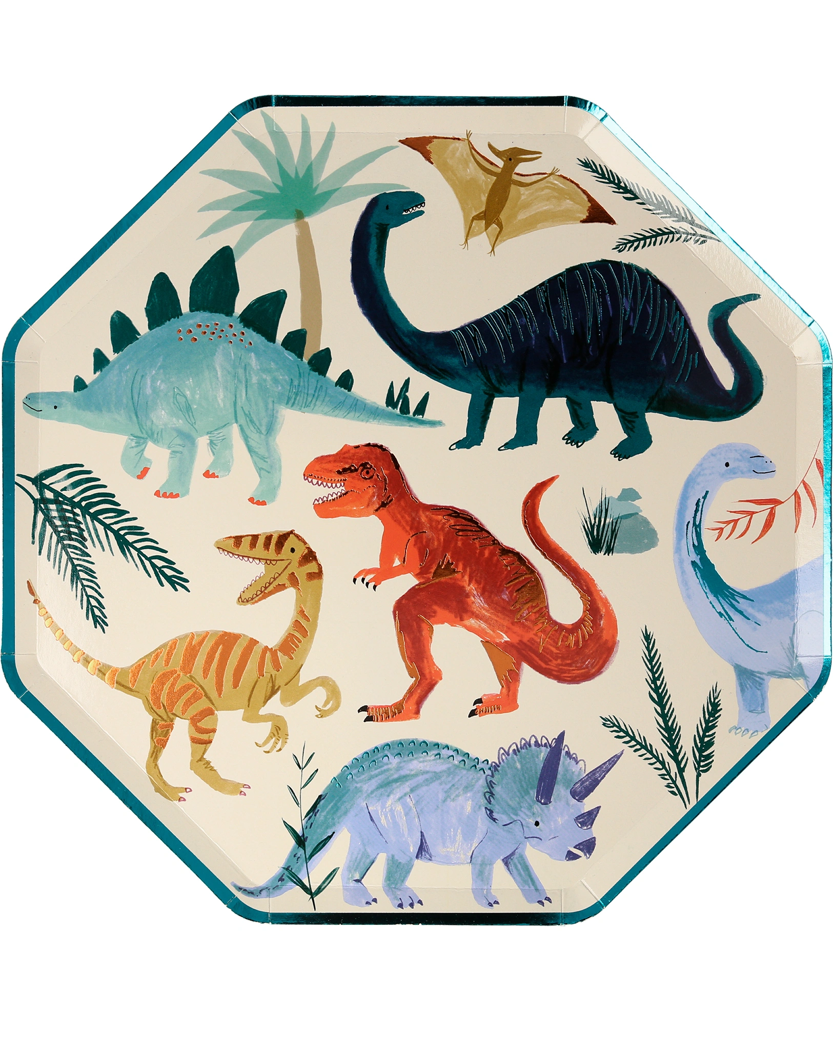 Pappteller DINOSAUR KINGDOM 8er-Set