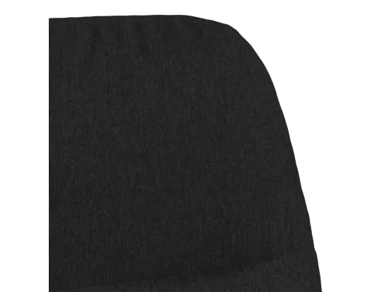 Chaise à bascule Noir Tissu