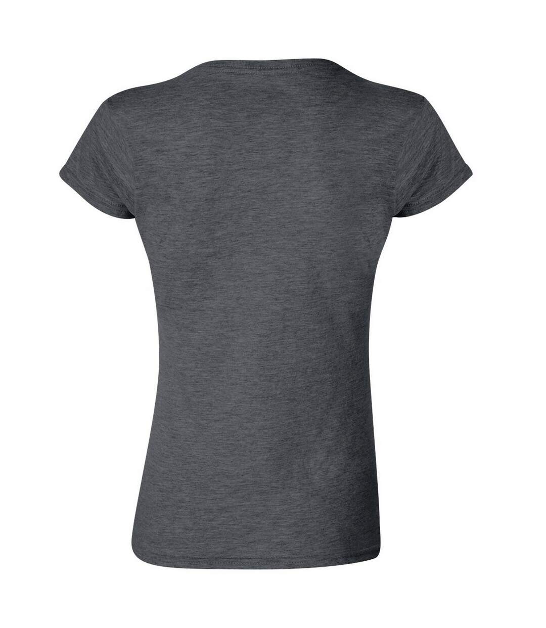 Gildan - T-shirt à manches courtes - Femmes (Gris foncé chiné) - UTBC486