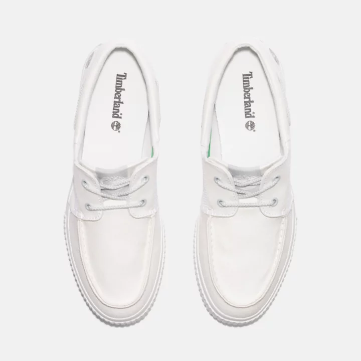 Basket basse à lacets pour homme en blanc