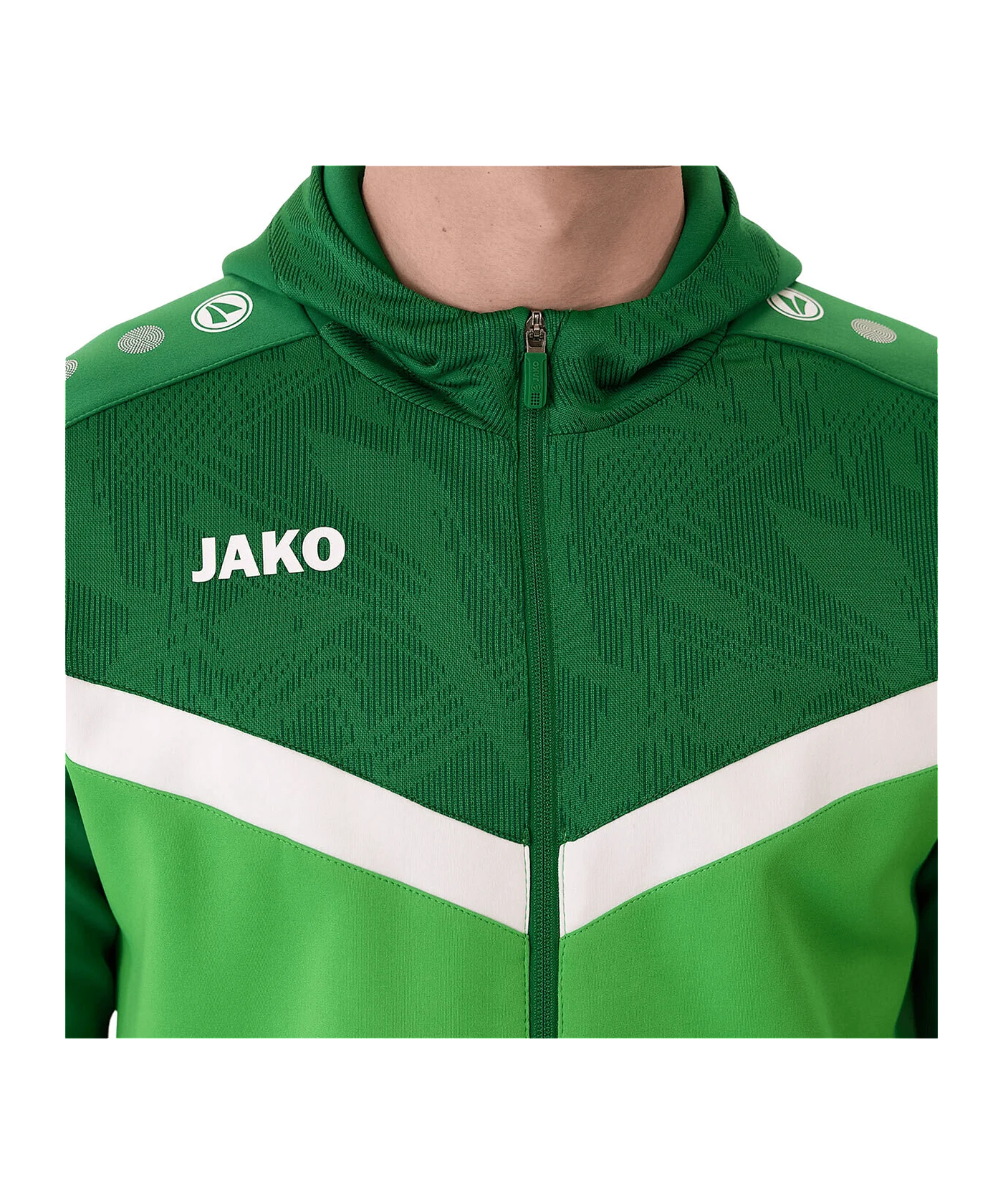 JAKO Icon Kapuzenjacke Kids Grün F222