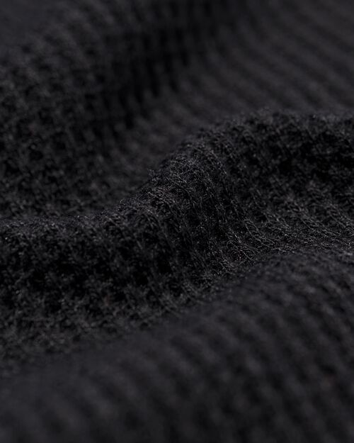 pyjama flanelle gaufre carreaux pour enfant noir