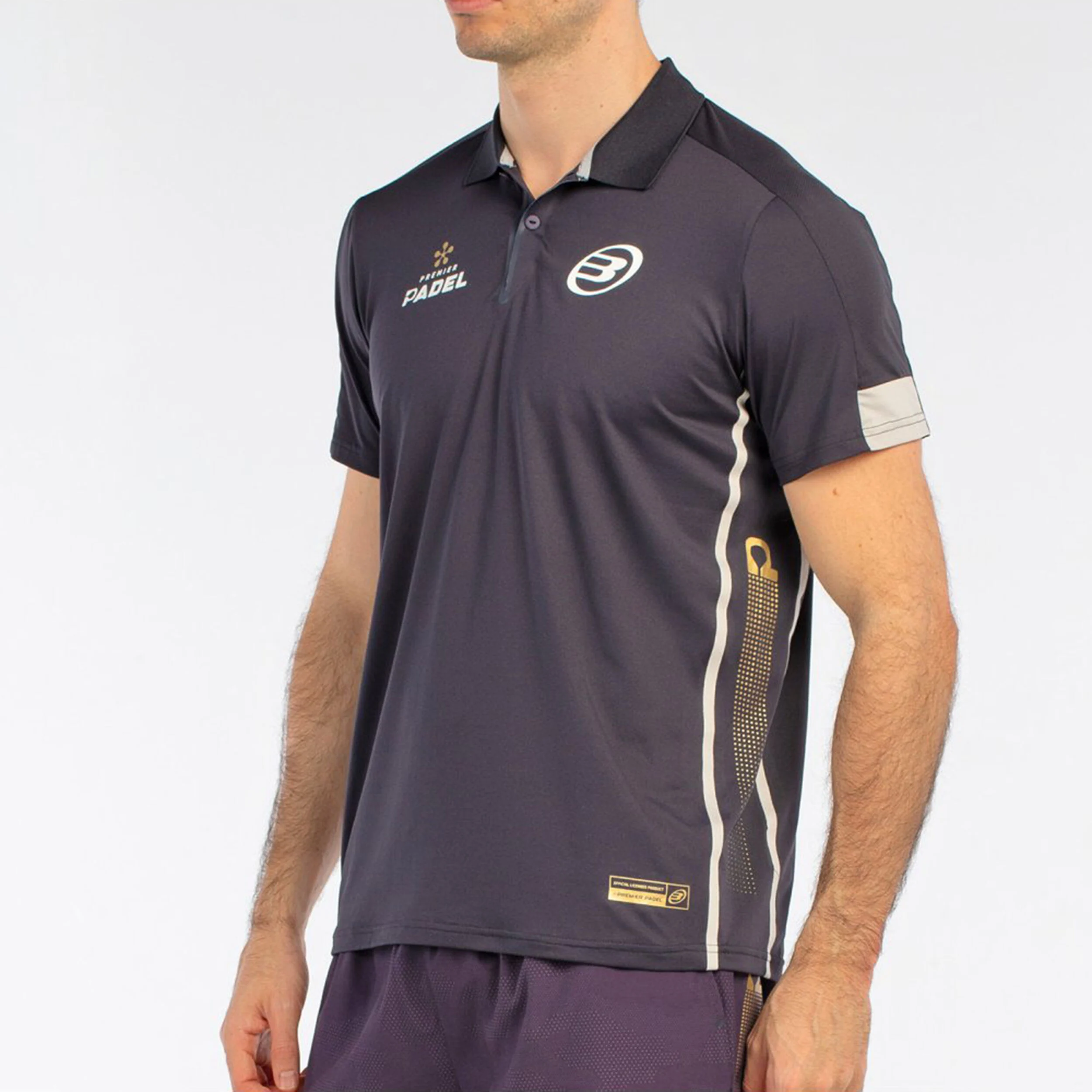 Bullpadel Bogue Polo Hommes - Gris Foncé