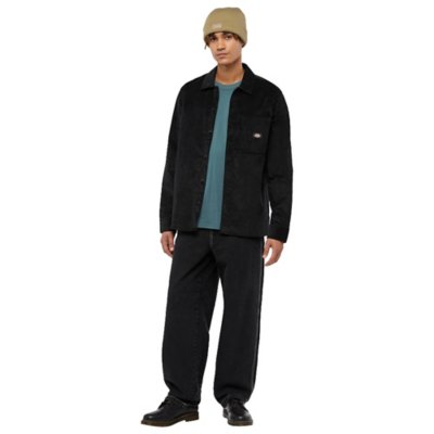 Chemise à manches longues homme Corduroy NOIR DICKIES