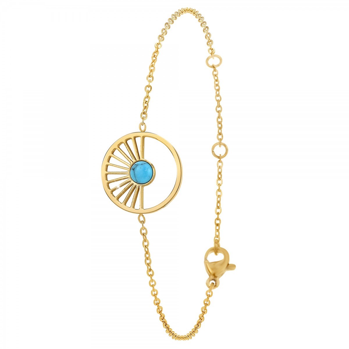 Bracelet en acier inoxydable SC Bohème en Acier Finement doré