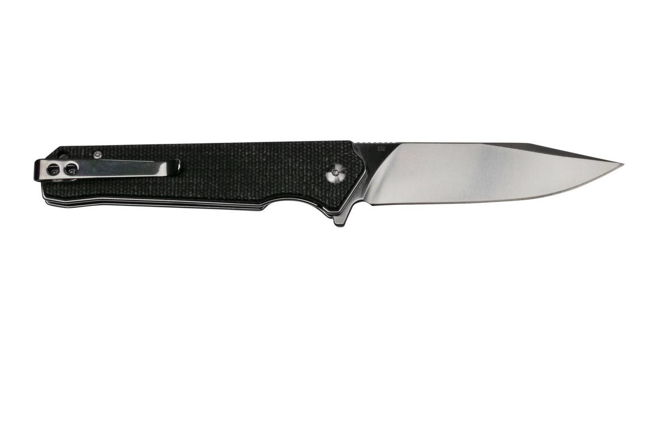 QSP Knife Mamba V2 QS111-G1 Satin, Black Micarta zakmes
