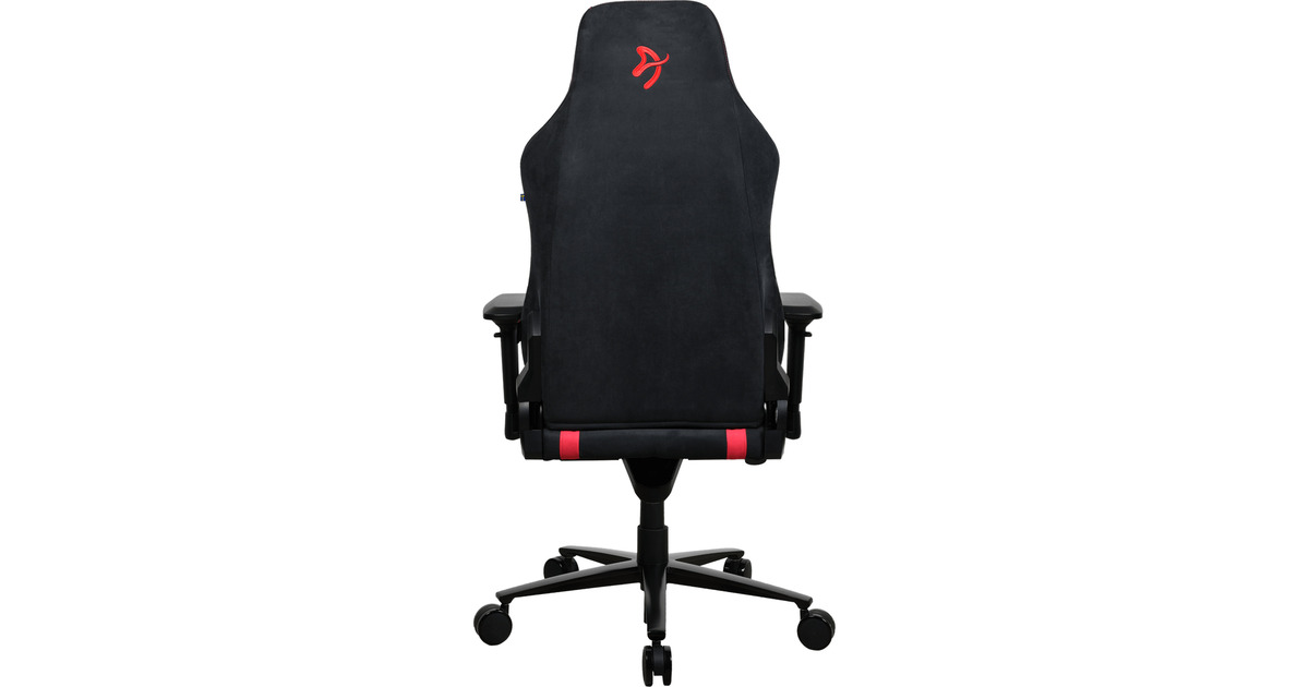 ArozziVernazza Supersoft Fabric - Black/Red gamestoel  (Zwart/rood)
