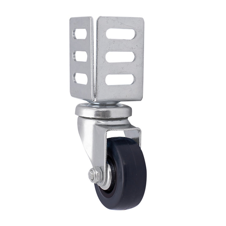 Roulette pivotante noire ø4.9 cm, charge max 35 kg