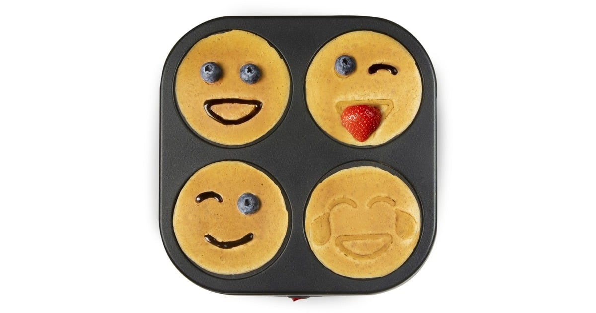 DomoPannenkoekenplaat 'Emoji party' DO8718P pannenkoekmaker  (Zwart)