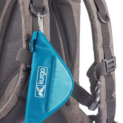 Kurgo Hunderucksack K9 in Grau für Hunde bis 11.3kg