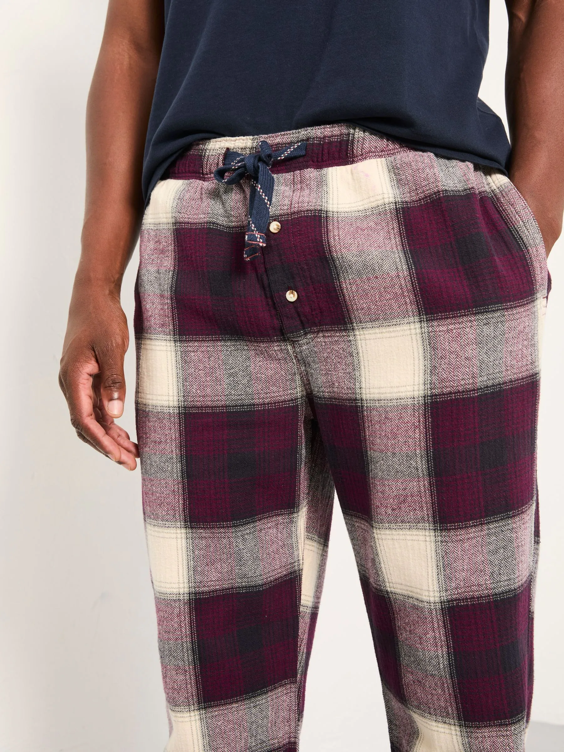 FatFace Check Pyjama Bottoms