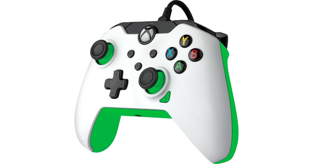 PDPWired Controller - Neon White  (Wit/groen, Xbox Series X|S, Xbox One, PC)