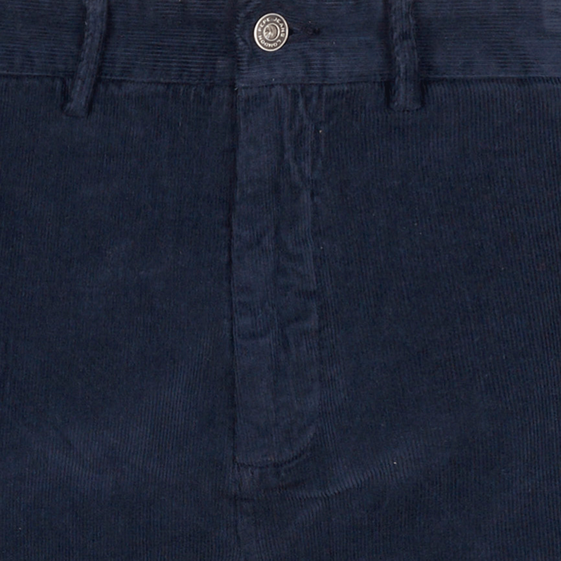 Pantalon slim en coton mélangé | Bleu