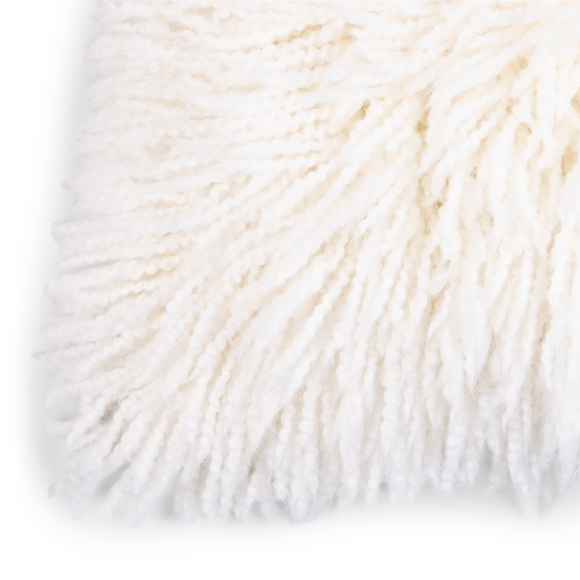 Sierkussen Shaggy off-white 35x55 cm