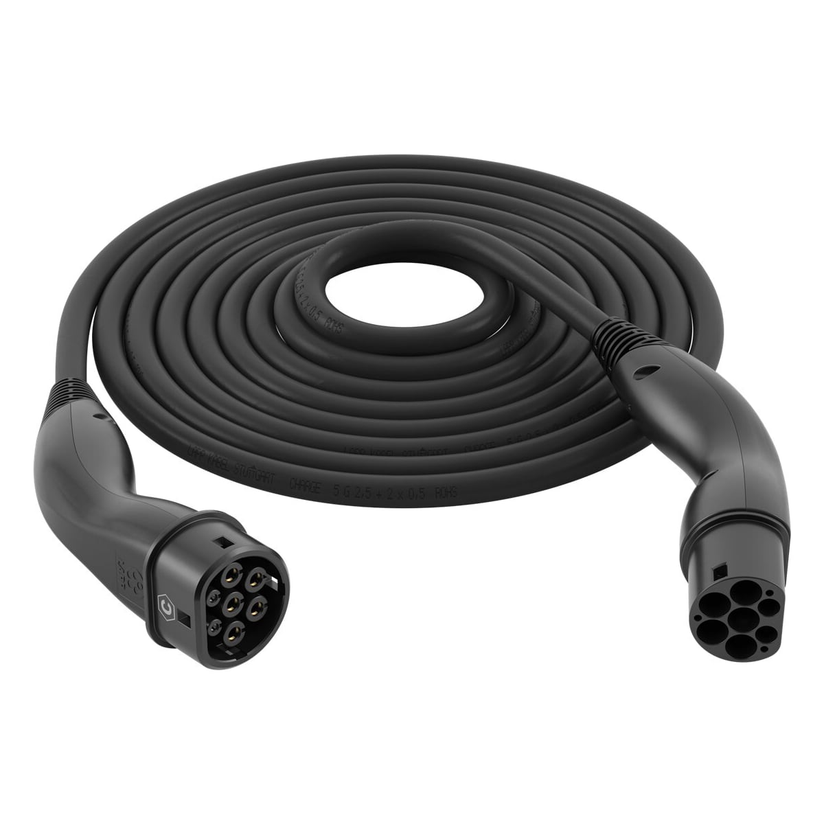 HELIX® ladekabel Type 2, opptil 22 kW, m, svart