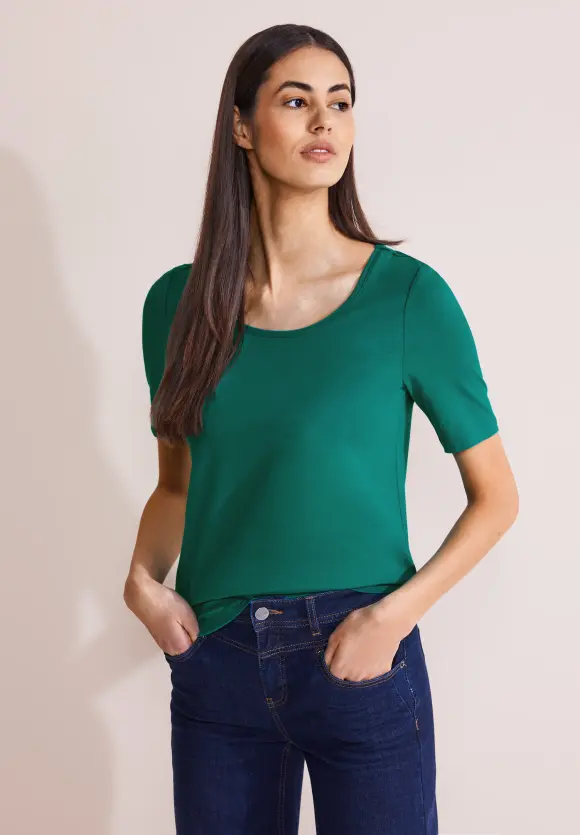 Basic T-Shirt - intense aqua
