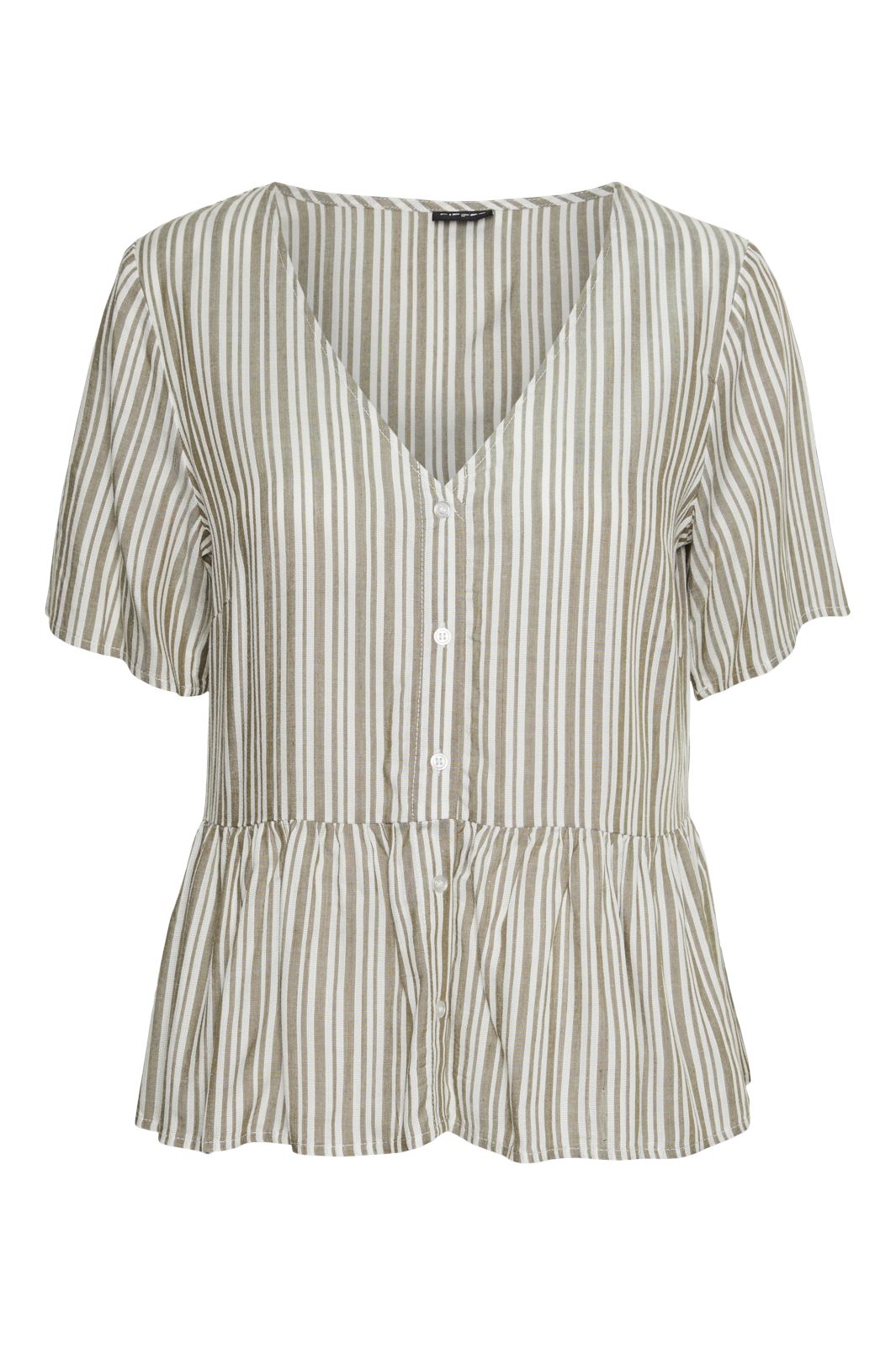 Pieces Pcalvina Ss Button Down Top 4472372 laurel oak cloud dancer