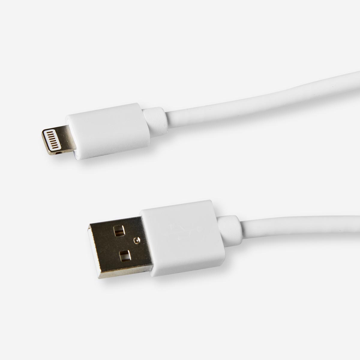 Hvidt USB-opladerkabel - passer til Lightning