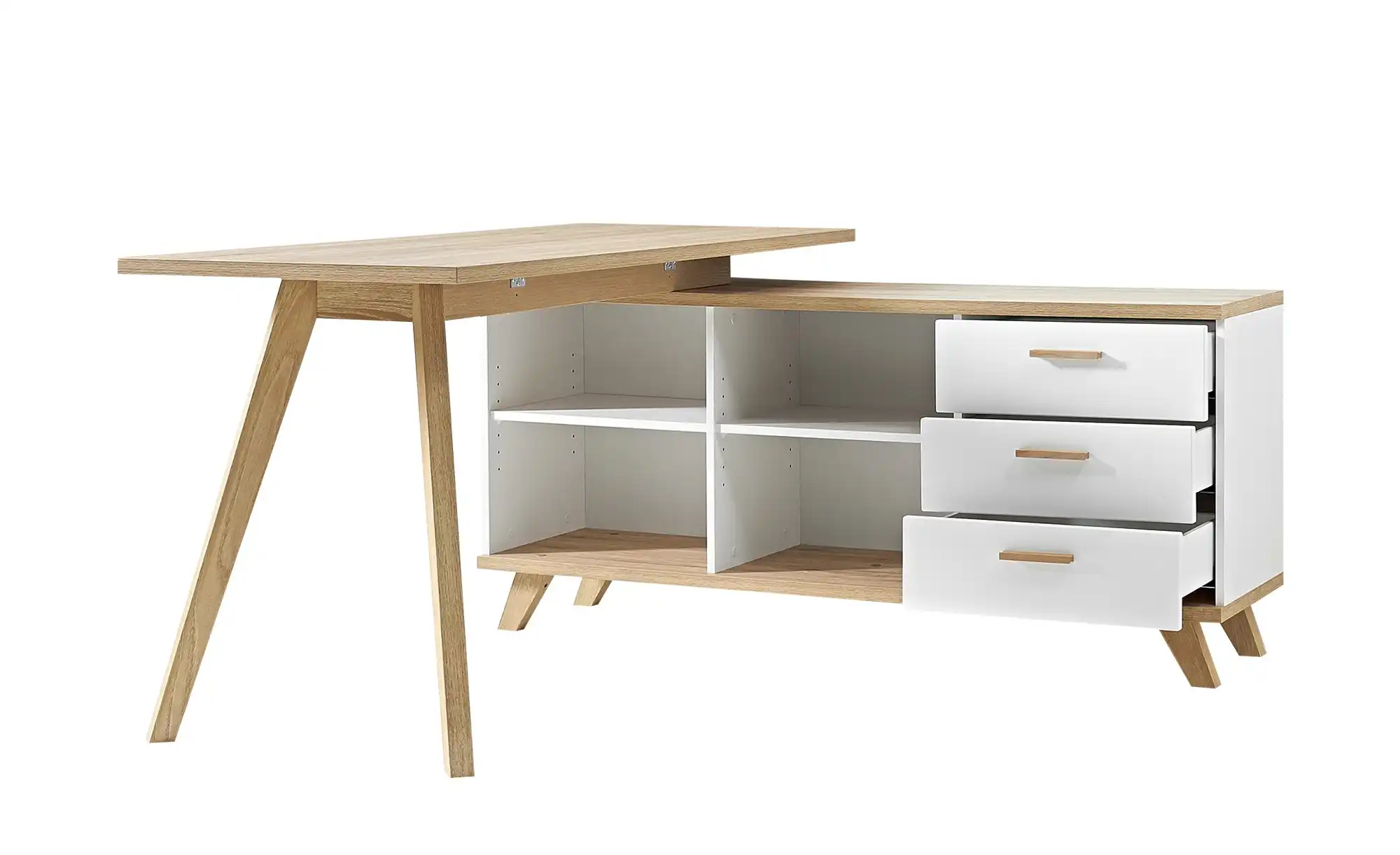 Schreibtisch mit Sideboard GW-Oslo