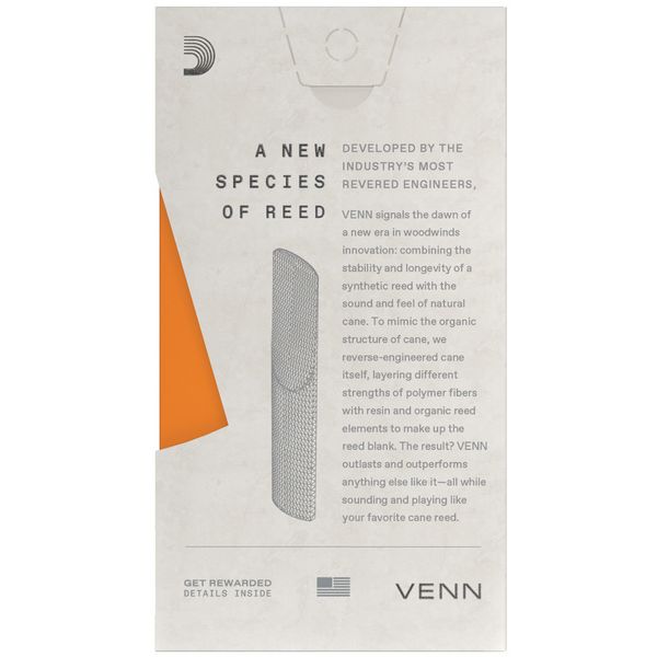 DAddario Woodwinds VENN Tenor Saxophone 3.5