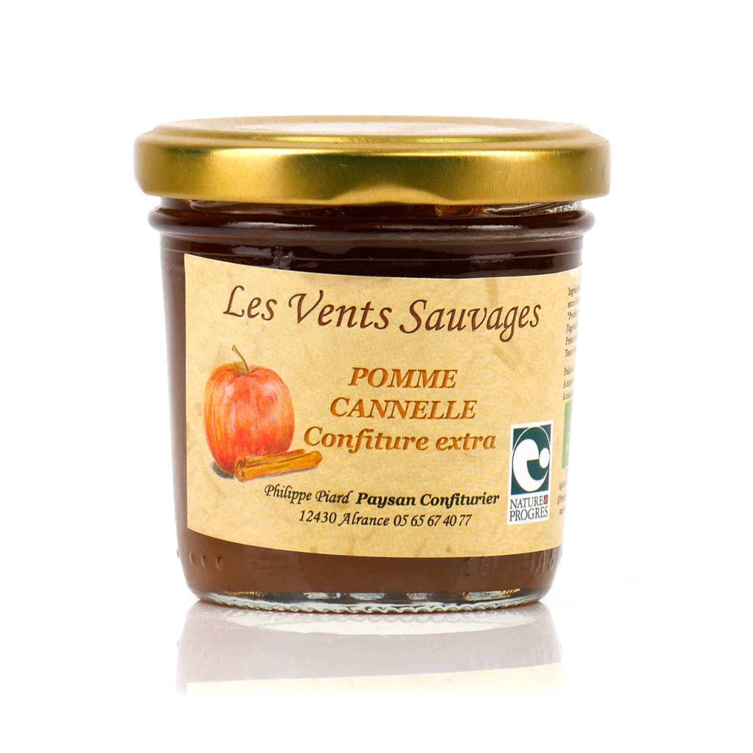 Confiture de pomme cannelle bio
