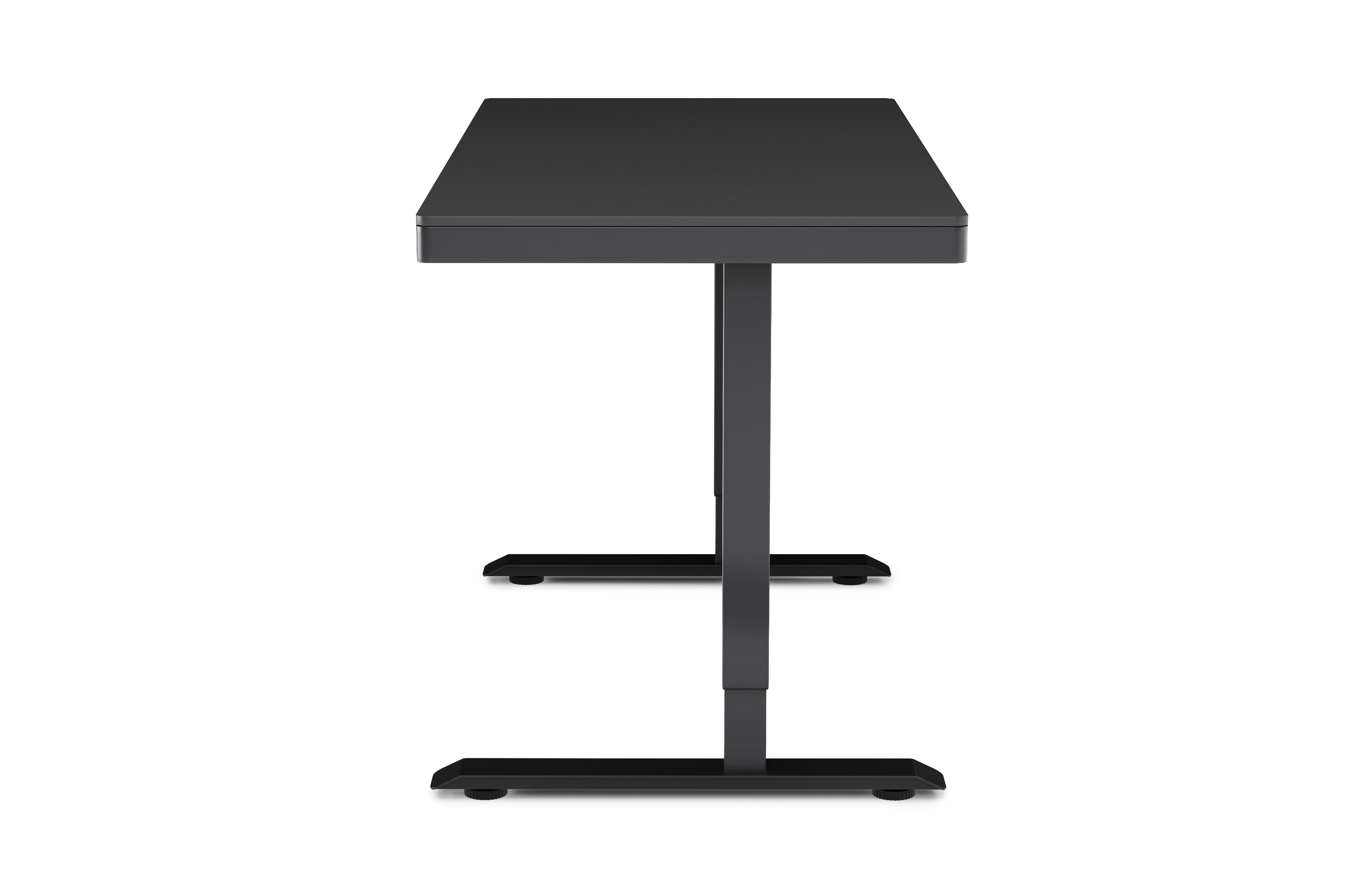 Stehpult elektrisch mit Schublade schwarz 120 x 60 cm