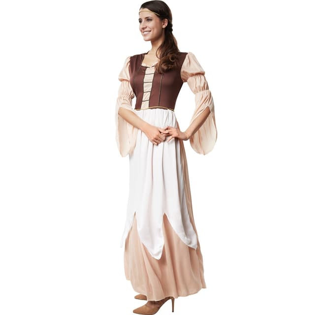 Smuk middelalderkvinde kostume