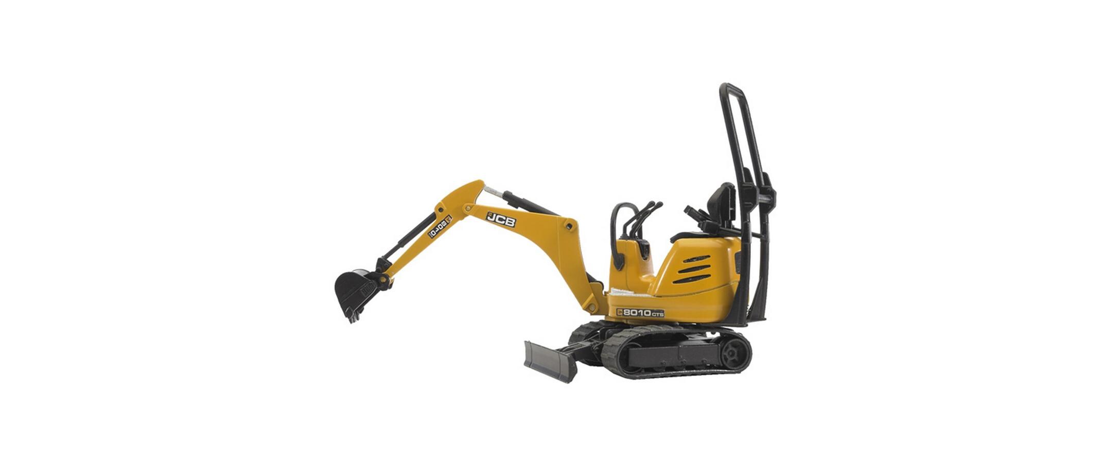 Baustellenfahrzeug JCB Mikrobagger 8010Spielzeug-Bagger im Massstab 1:16