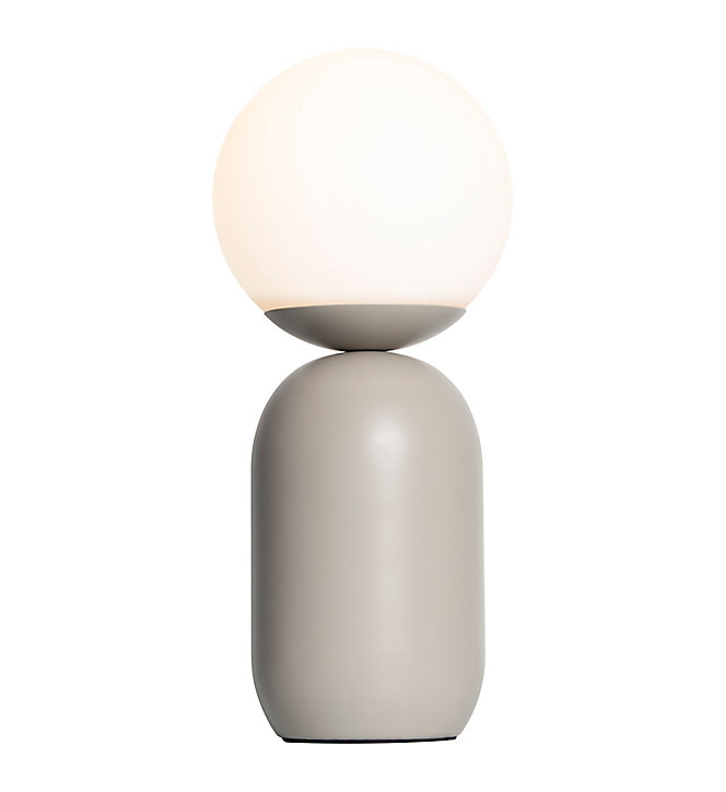 Lampe décorative Notti E14 25W IP20 34,6 x 15 cm gris