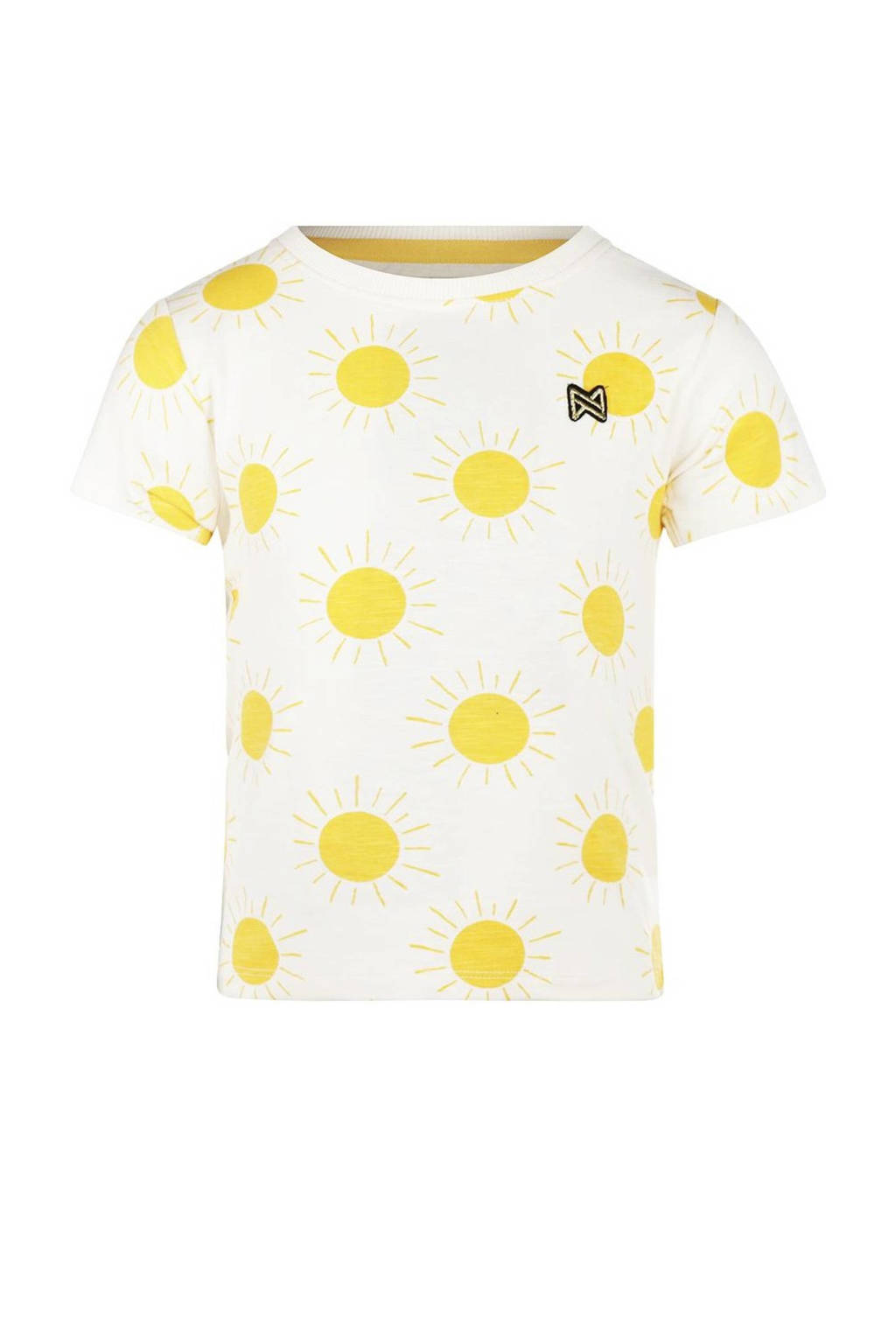 Koko Noko T-shirt met all over print geel