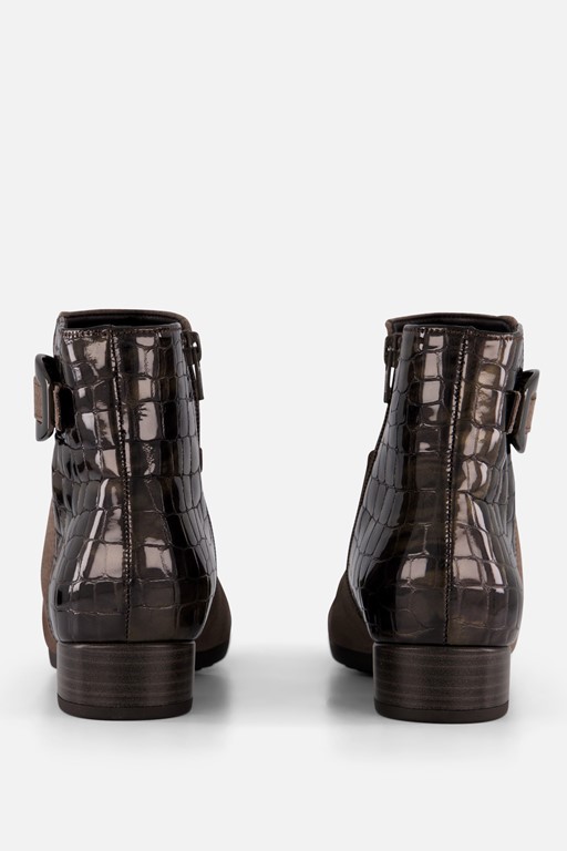 Gabor Enkellaarsjes bruin Suede
