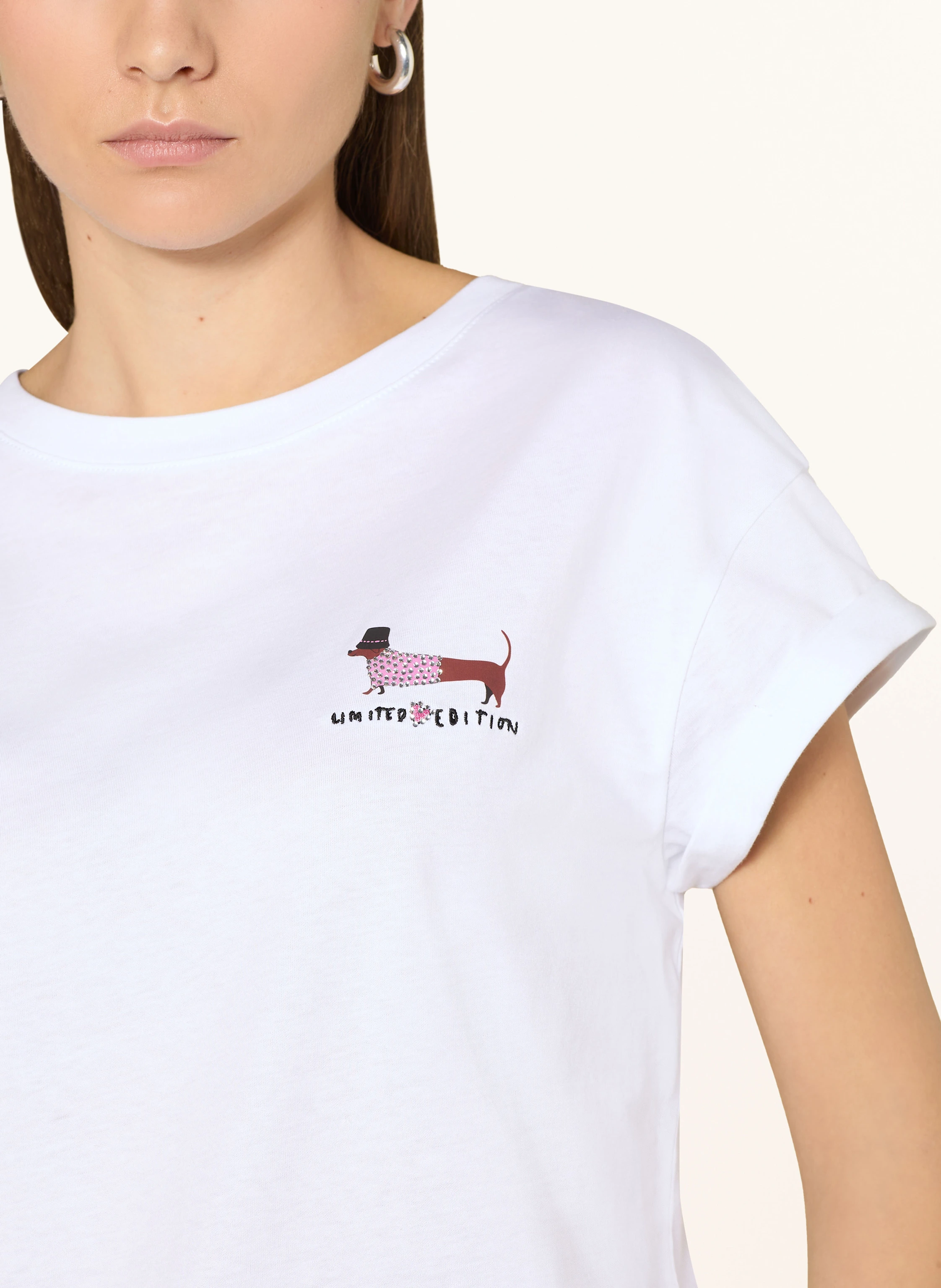 darling harbour T-Shirt mit Schmucksteinen