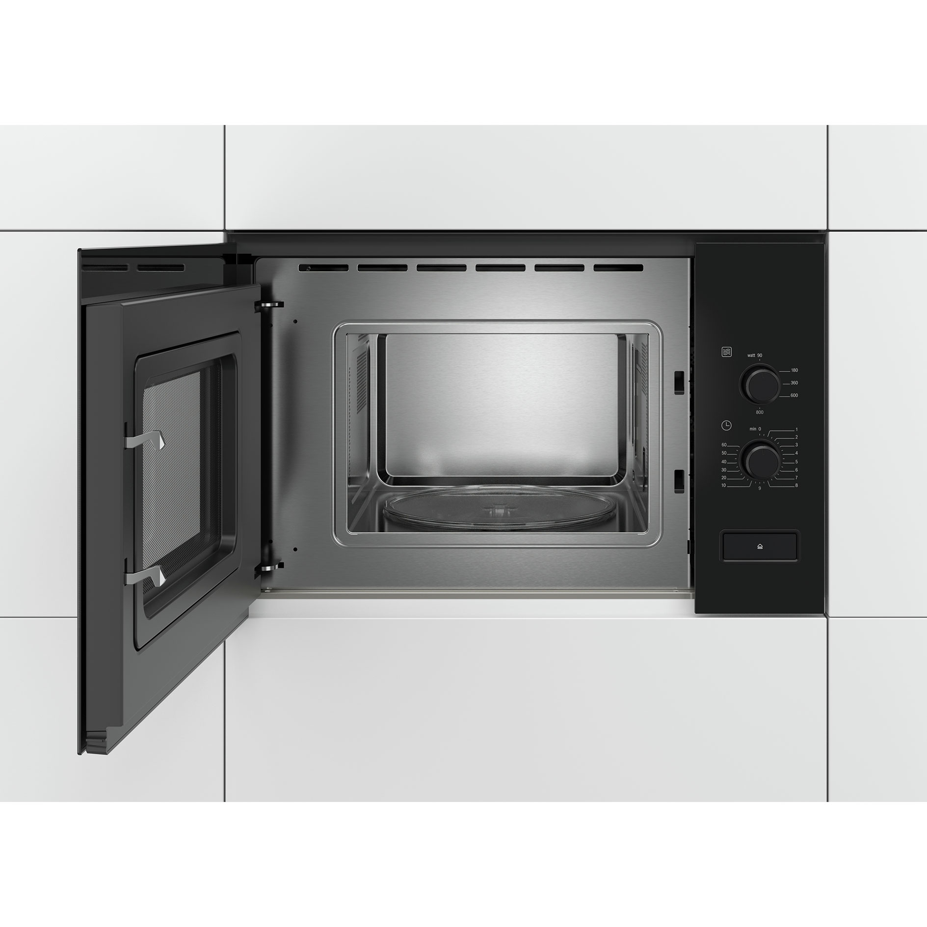 BOSCH Einbau-Mikrowelle BFL520MB0 - schwarz - 20 Liter