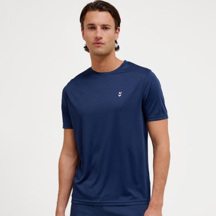 Hummel Herre T-shirts Pulse Training SS Tee Blå