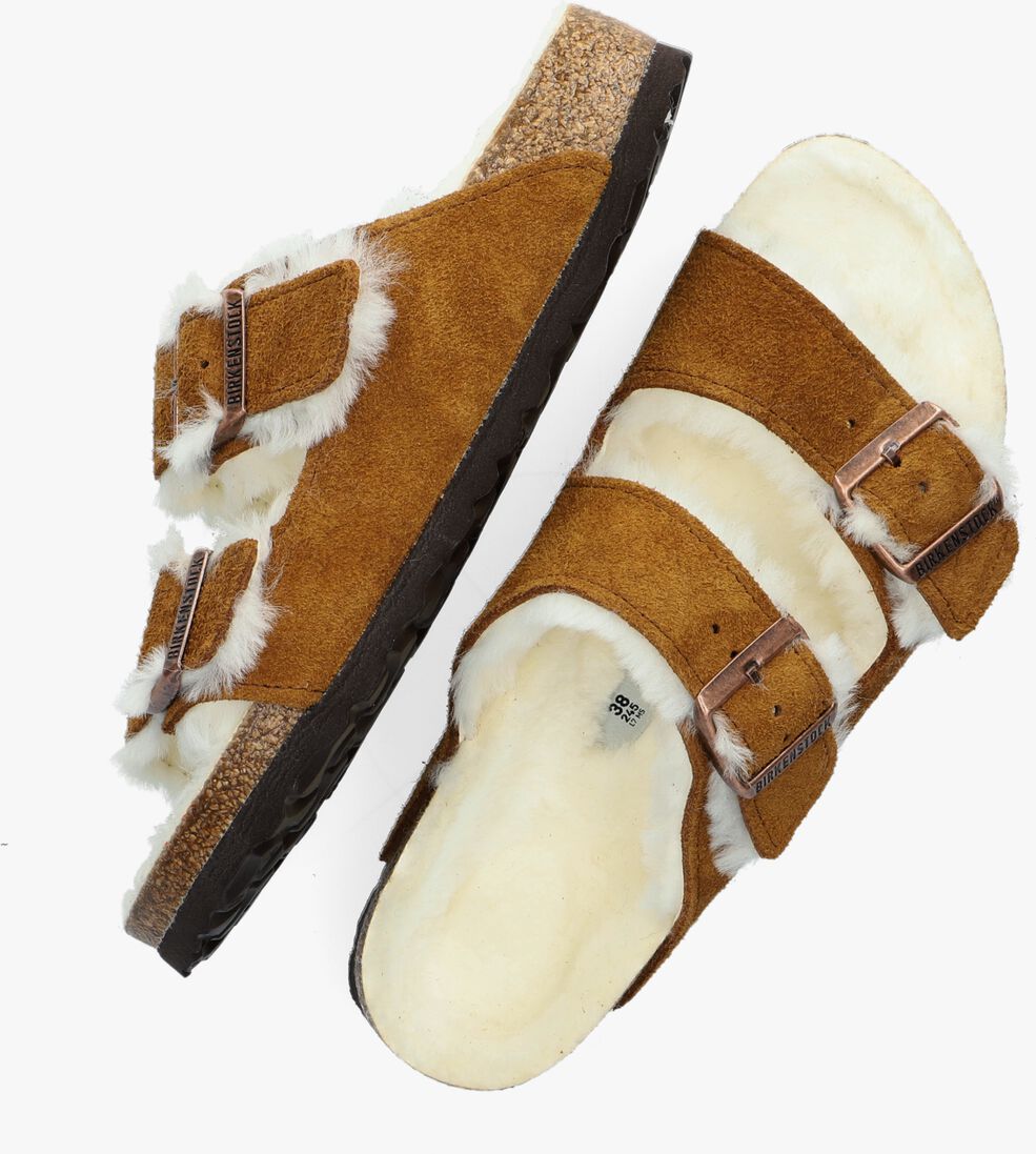 BIRKENSTOCK cognac birkenstock pantoffels arizona fell