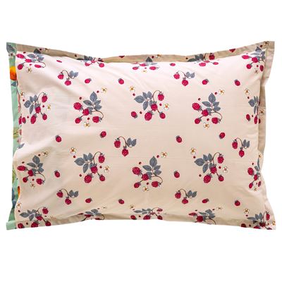 Linge de lit percale motif fruits