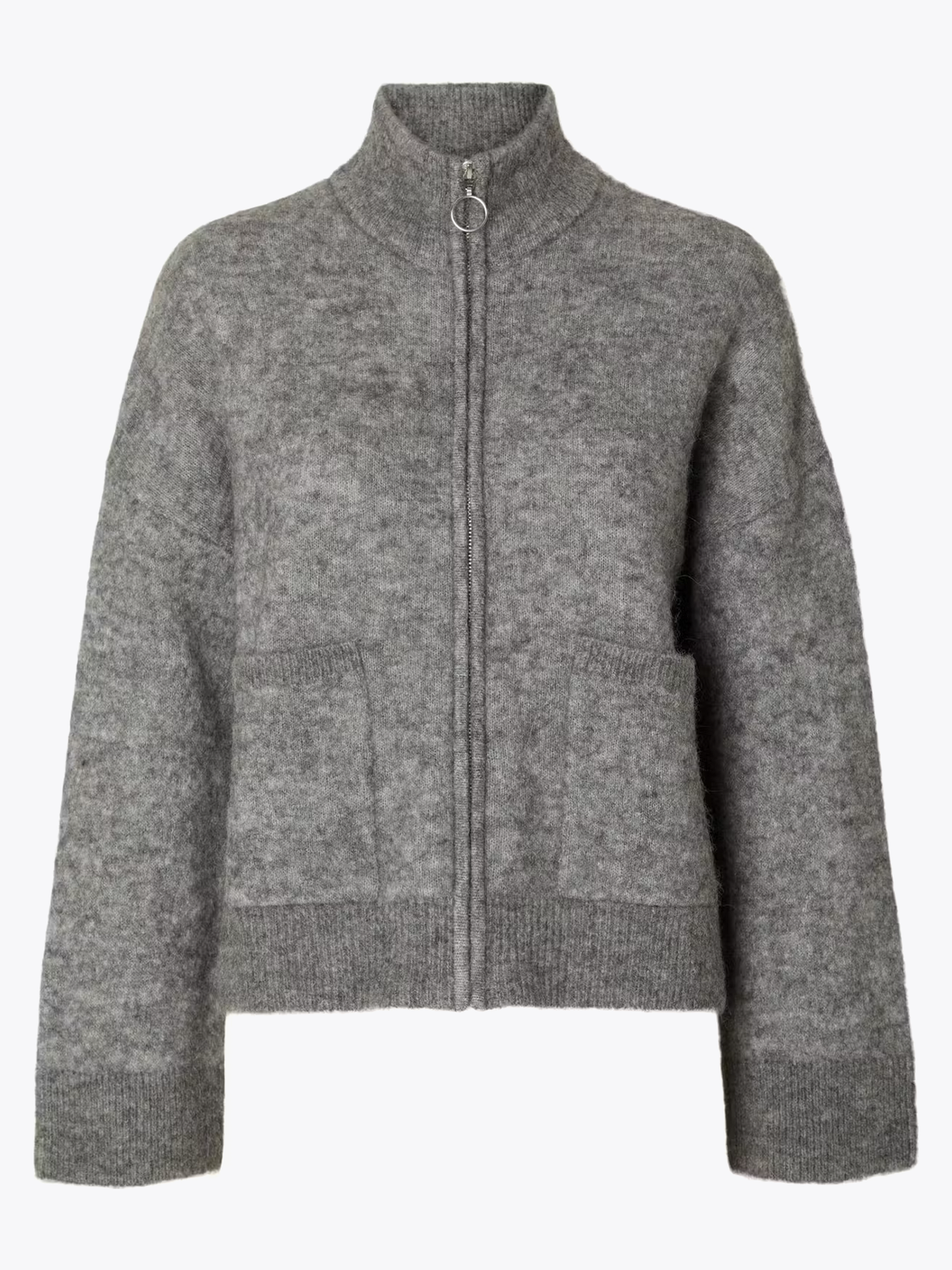 Sia Long Sleeve Knit Zipper Cardigan