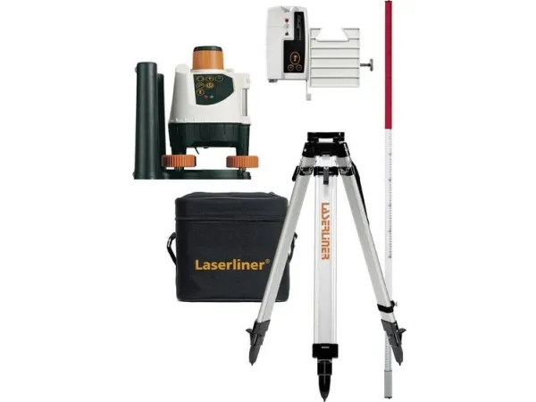 Laserliner BeamControl-Master 120 Set Rotationslaser Kalibreret (ISO) inkl. stativ Rækkevidde (max.): 120 m