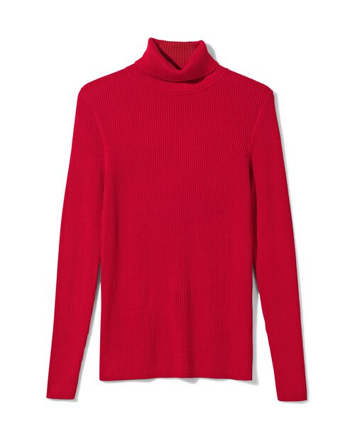 haut femme Louisa côtelé rouge