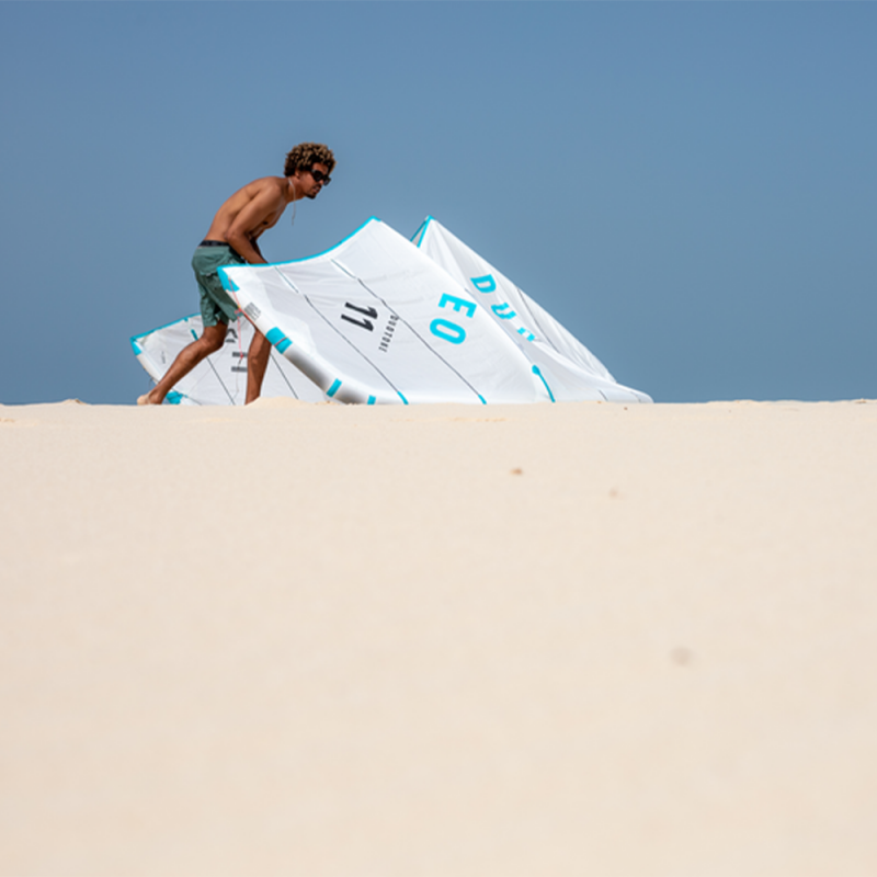 AILE DE KITESURF DUOTONE NEO CONCEPT BLUE 2024 UNDYED/WHITE