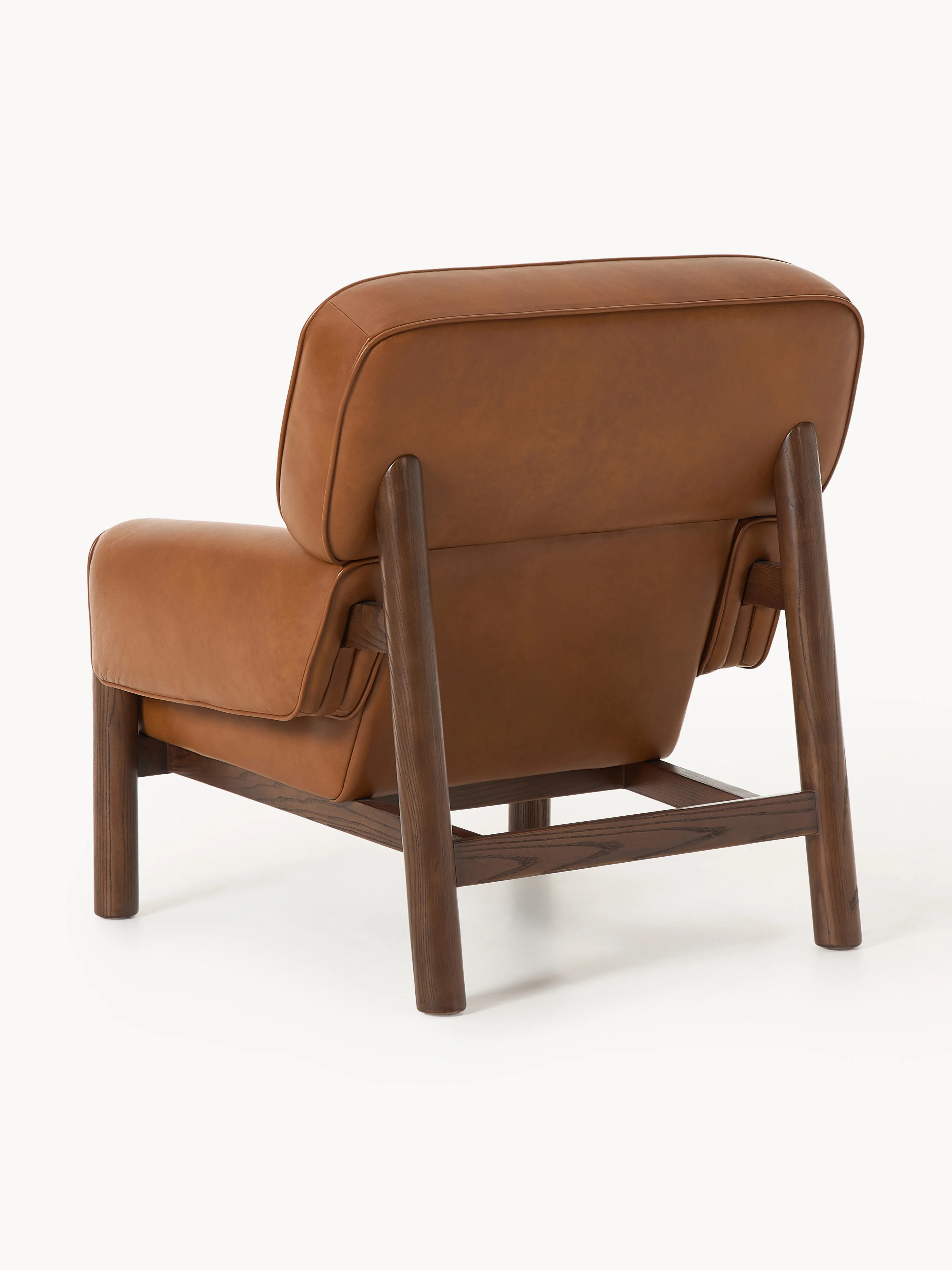 Leren loungefauteuil Calum
