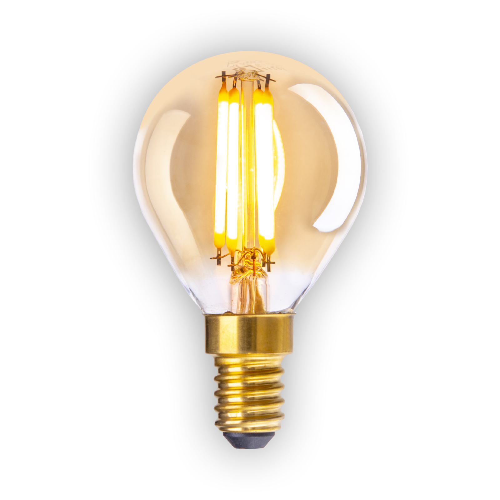 5er-Set LED-Leuchtmittel DILLY - amber - 5 Watt - E14 - warmweiß