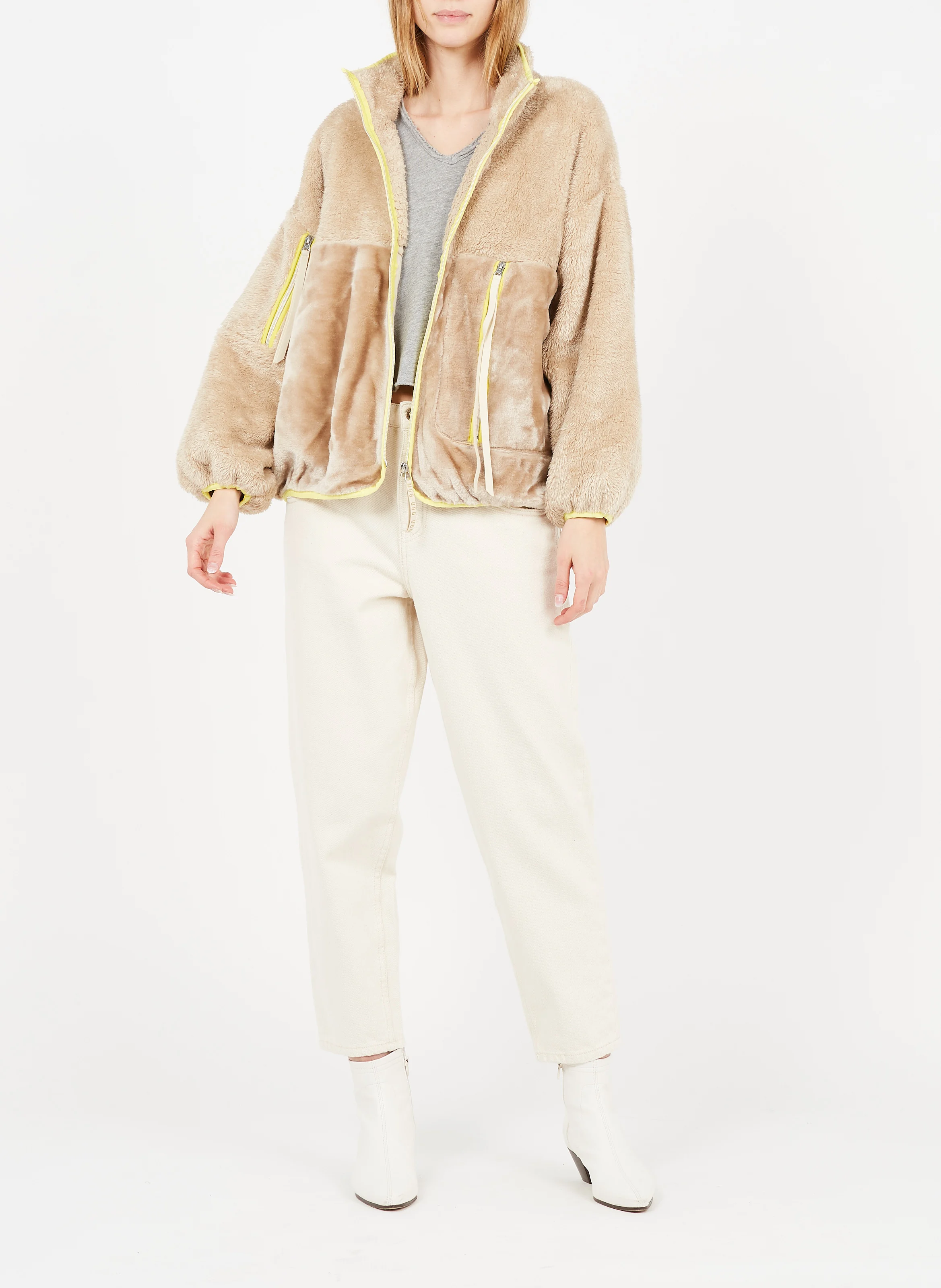 TINEBOROW - Jean droit en coton | Beige