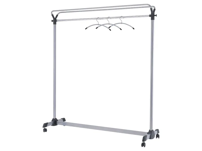 Garderobestativ Alba 170x150x50 mm metalgrå