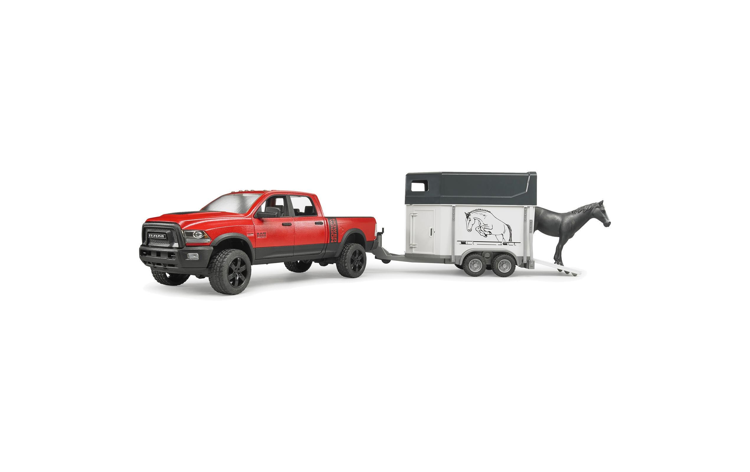 Off-Road Fahrzeug RAM 2500 Power Wagon PferdeanhängerModellauto Massstab 1:16