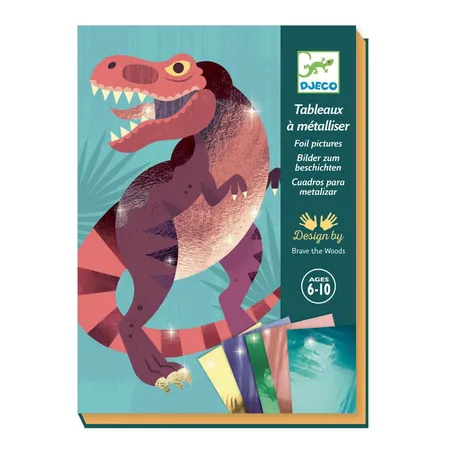Djeco Metallfolie: Dinosaurier